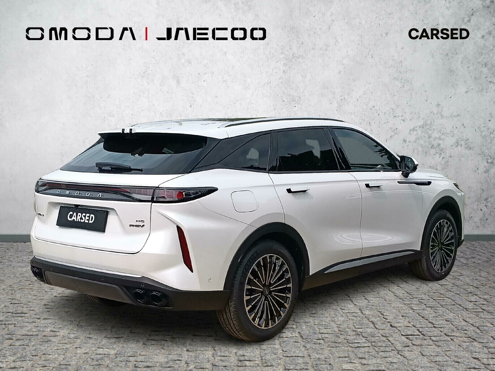 Omoda 9 PHEV STAR WHITE | Czarna skóra | od ręki | Polisa 1 PLN