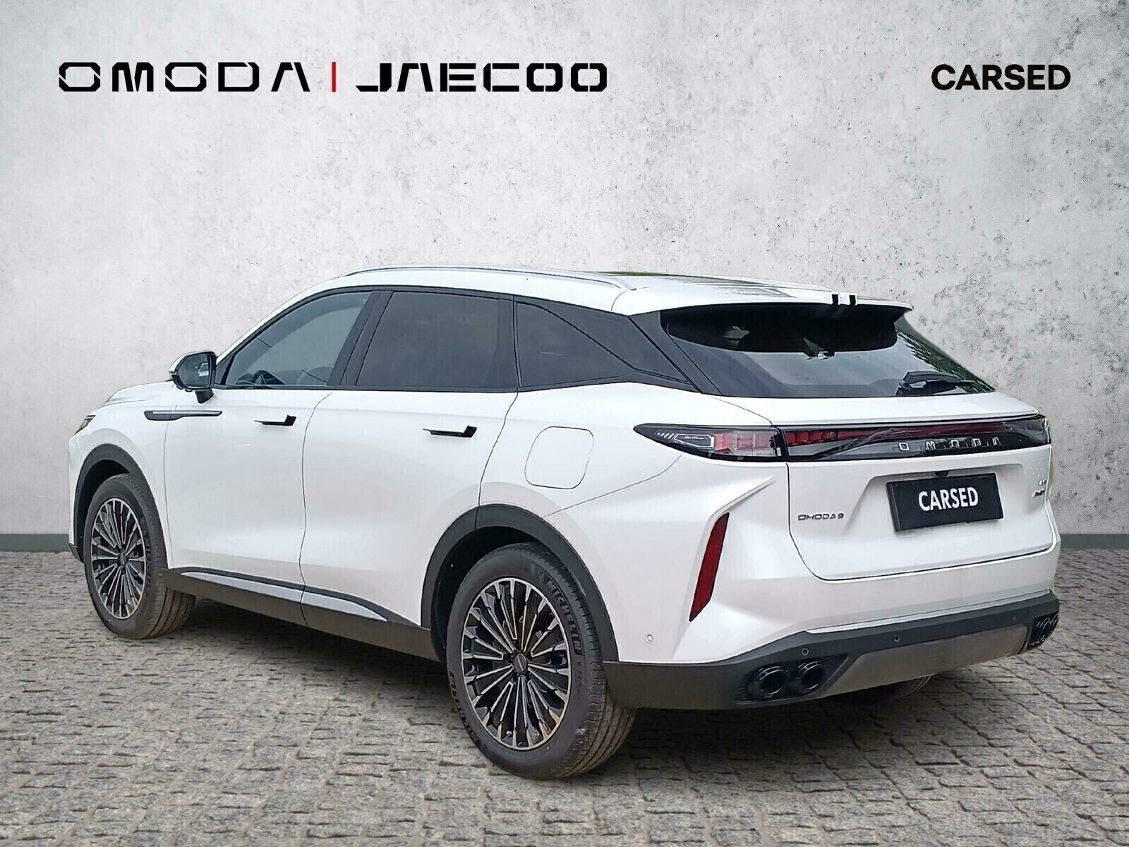 Omoda 9 PHEV STAR WHITE | Czarna skóra | od ręki | Polisa 1 PLN