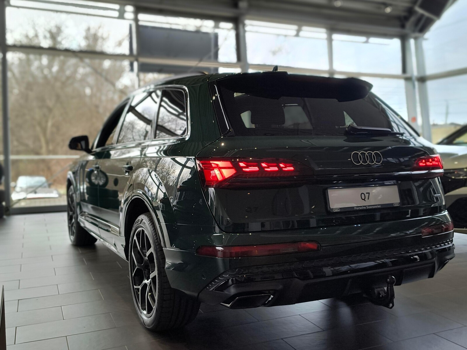 Q7 50 TDI mHEV Quattro S Line: Hak; Skrętna oś; B&G; Masaże; VAT 23%