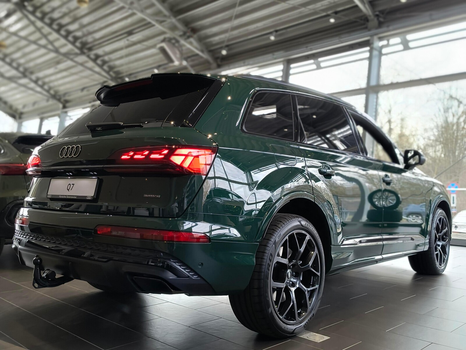 Q7 50 TDI mHEV Quattro S Line: Hak; Skrętna oś; B&G; Masaże; VAT 23%