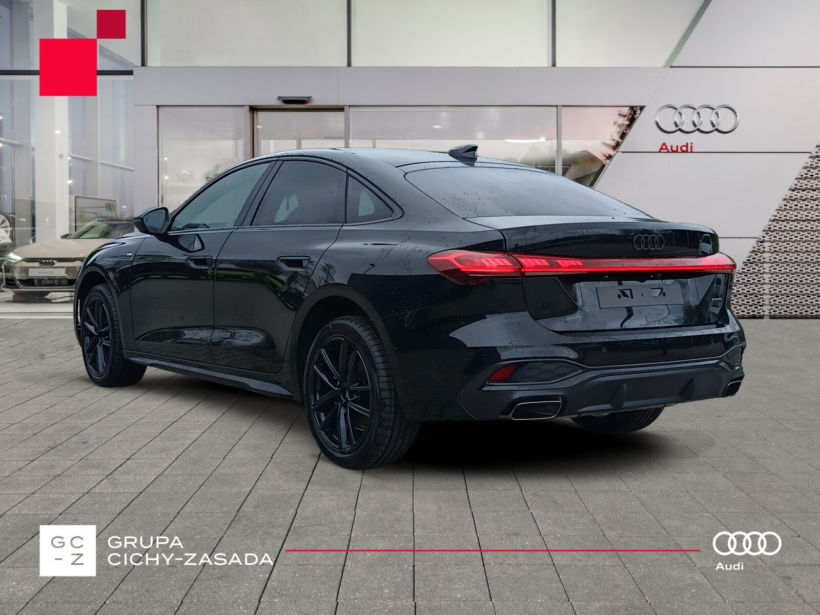 Tech Pro | S line | 19" Audi Sport | Hak | Ambiente Plus | Pamięć fotela