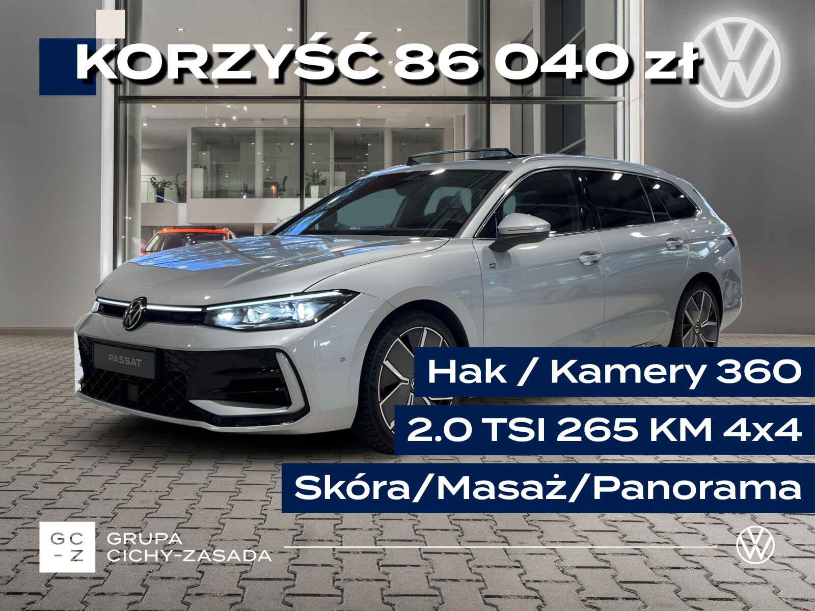 R-Line Plus 2.0 4x4 265 KM DSG 19'' Harman Panorama Kamery 360 HAK