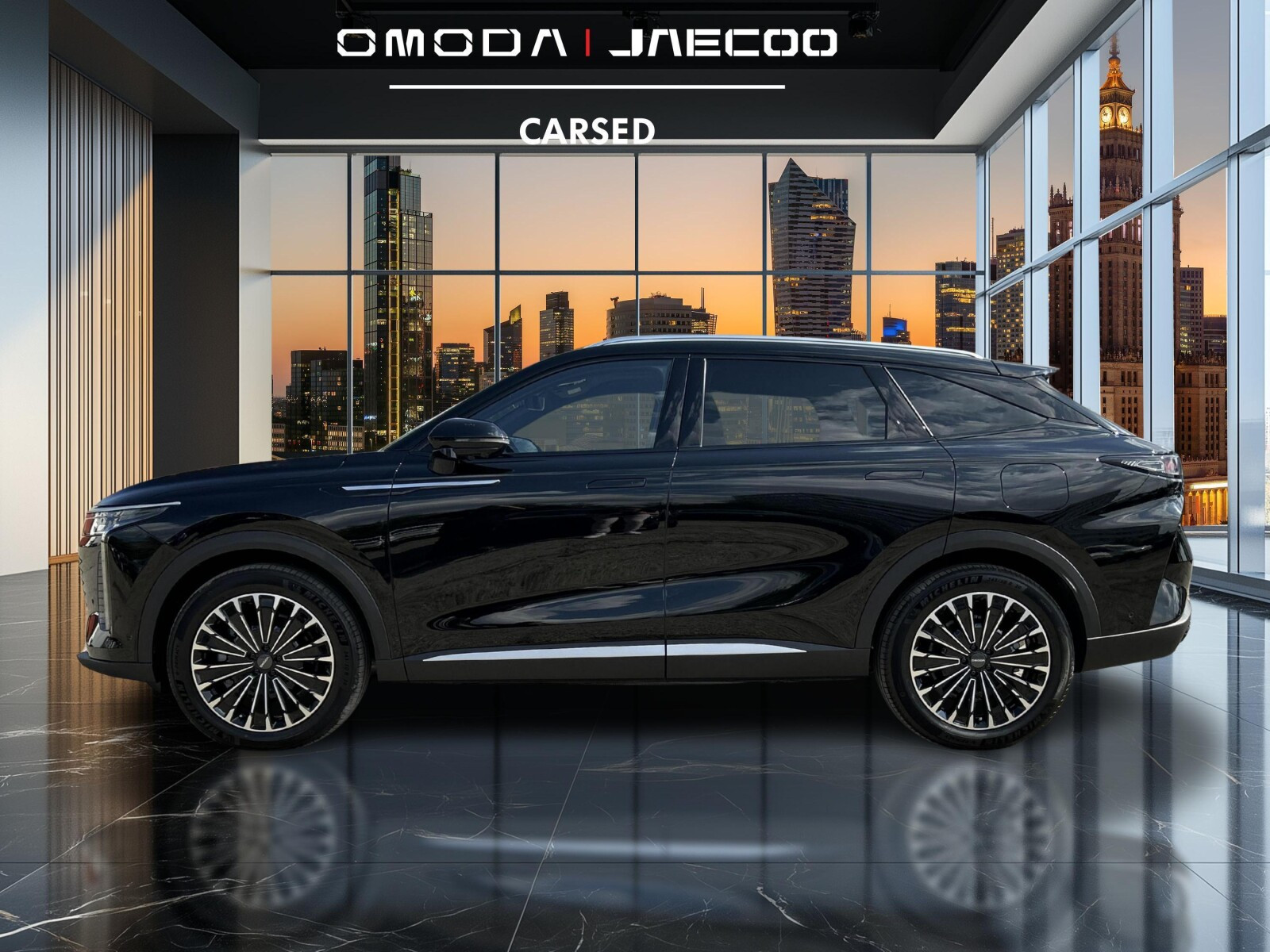 Omoda 9 PHEV Omoda 9 PHEV Kolor: Ink black | od ręki | Polisa 1 PLN