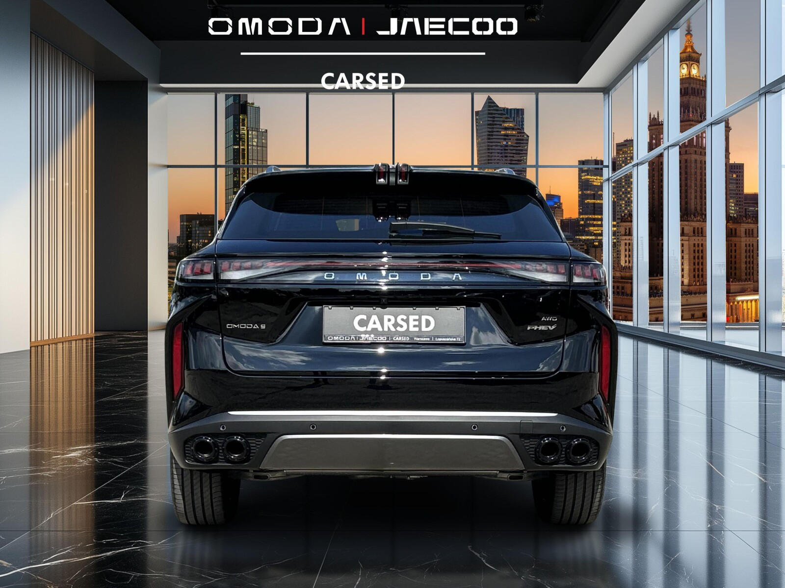 Omoda 9 PHEV Omoda 9 PHEV Kolor: Ink black | od ręki | Polisa 1 PLN