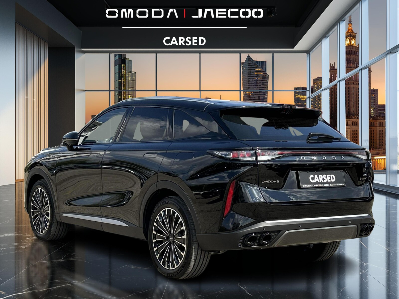 Omoda 9 PHEV Omoda 9 PHEV Kolor: Ink black | od ręki | Polisa 1 PLN