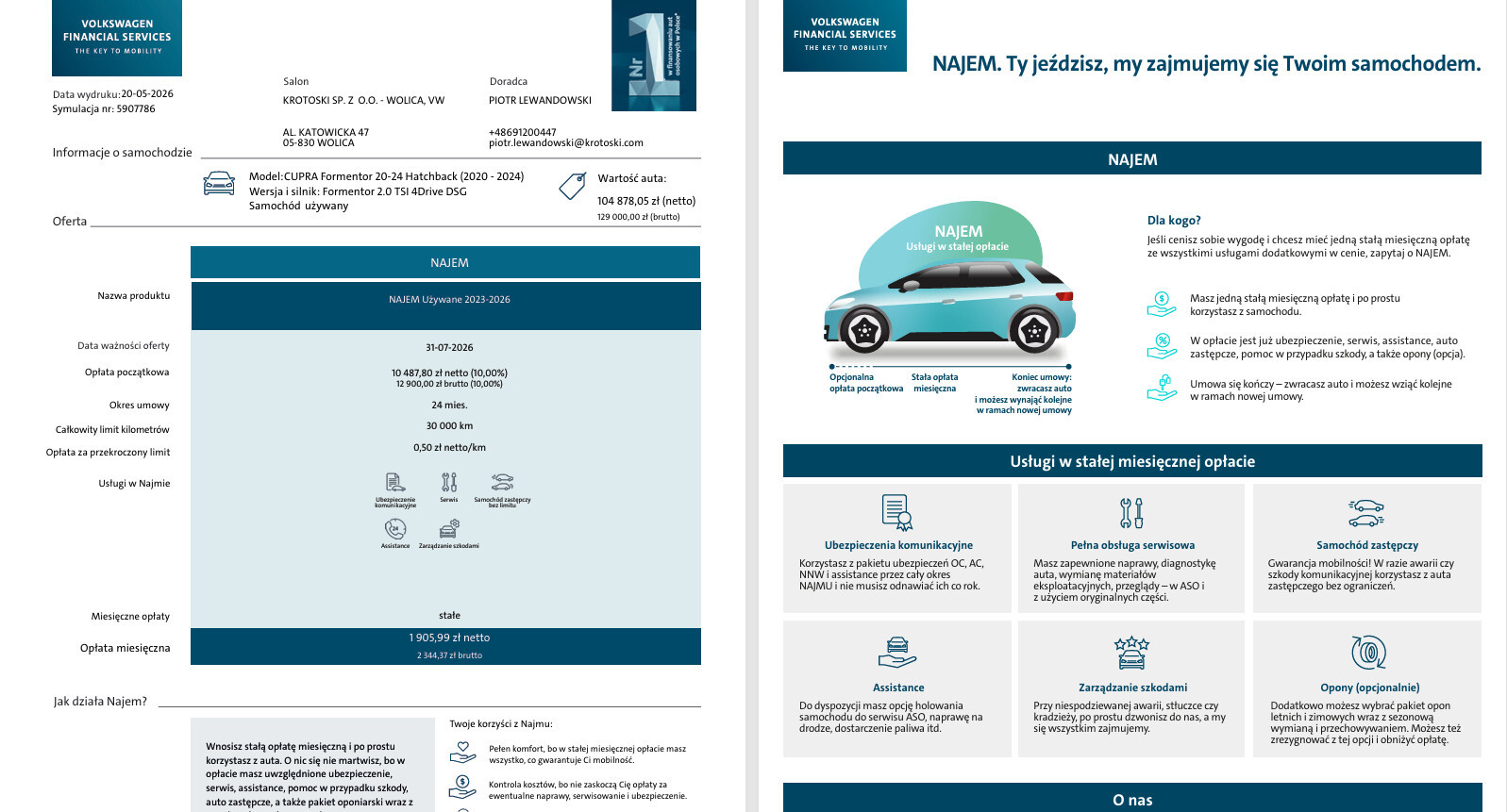 2.0TSI 190KM DSG 4Drive (Salon Polska, bezwypadkowy, serwis ASO, 1 wł)