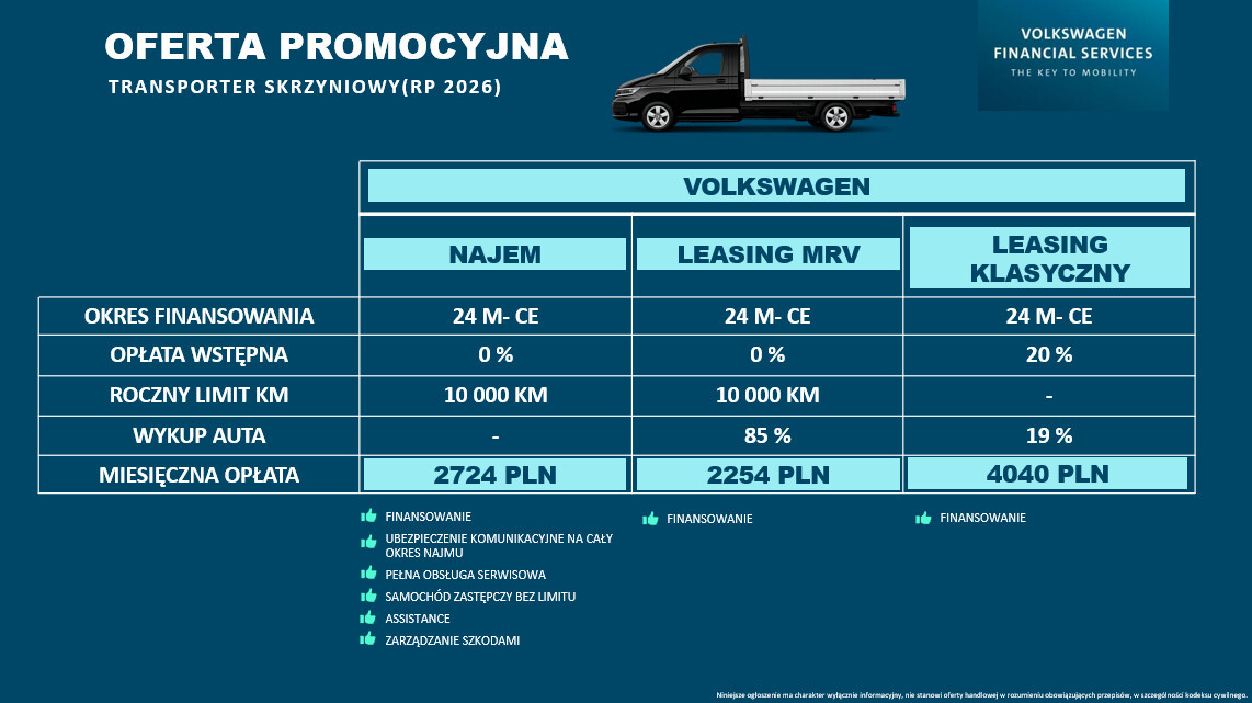 Skrzyniowy 2.0 TDI 110 KM Manual