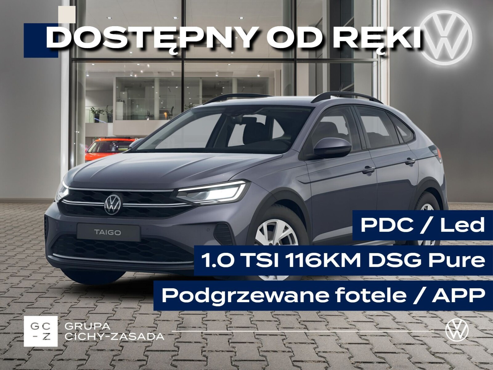 Pure 1.0 TSI 116KM DSG, Podgrzewane fotele, APP, PDC, Led OD RĘKI