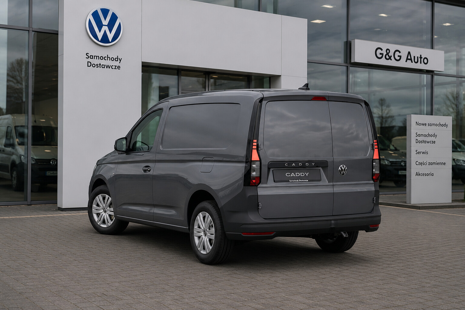 Caddy Cargo Long Diesel 2.0 TDI FULL LED Ładowność 748 kg Front Assist