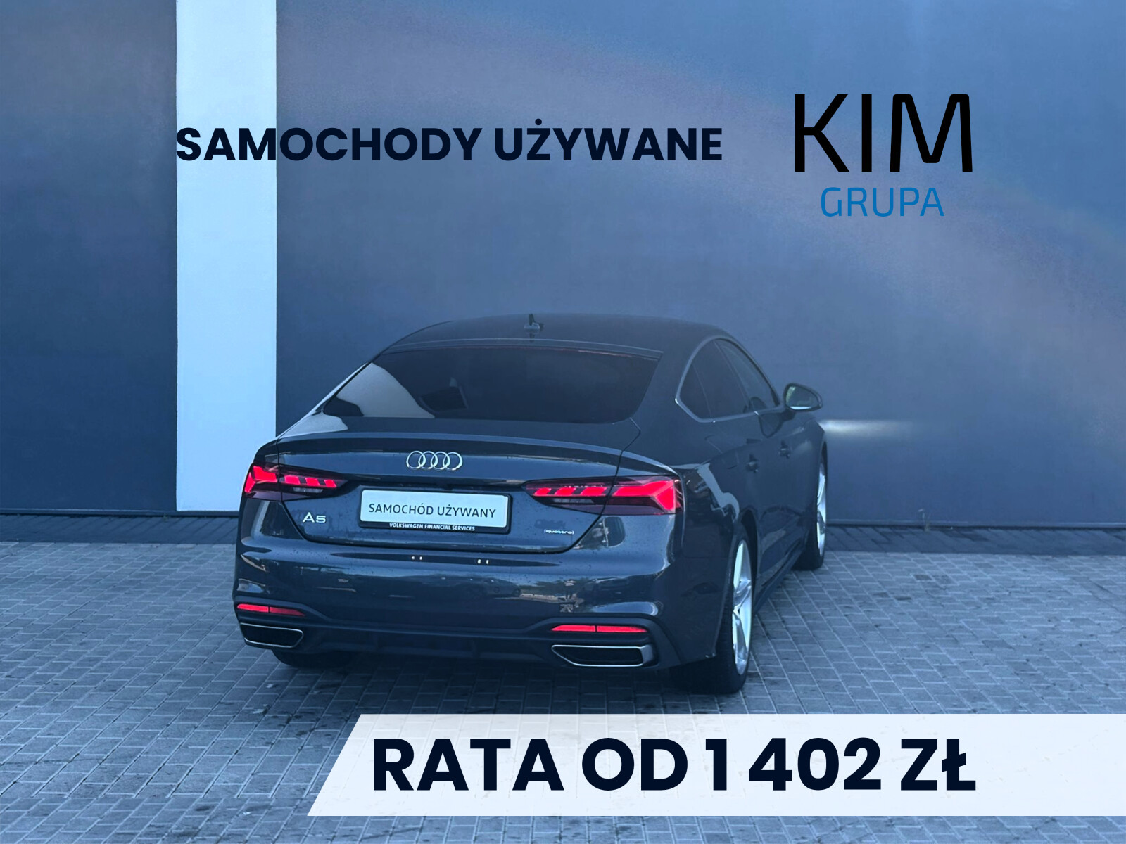 Audi A5 FV VAT Serwis ASO Bezwypadkowy Czujniki parkowania Gwarancja