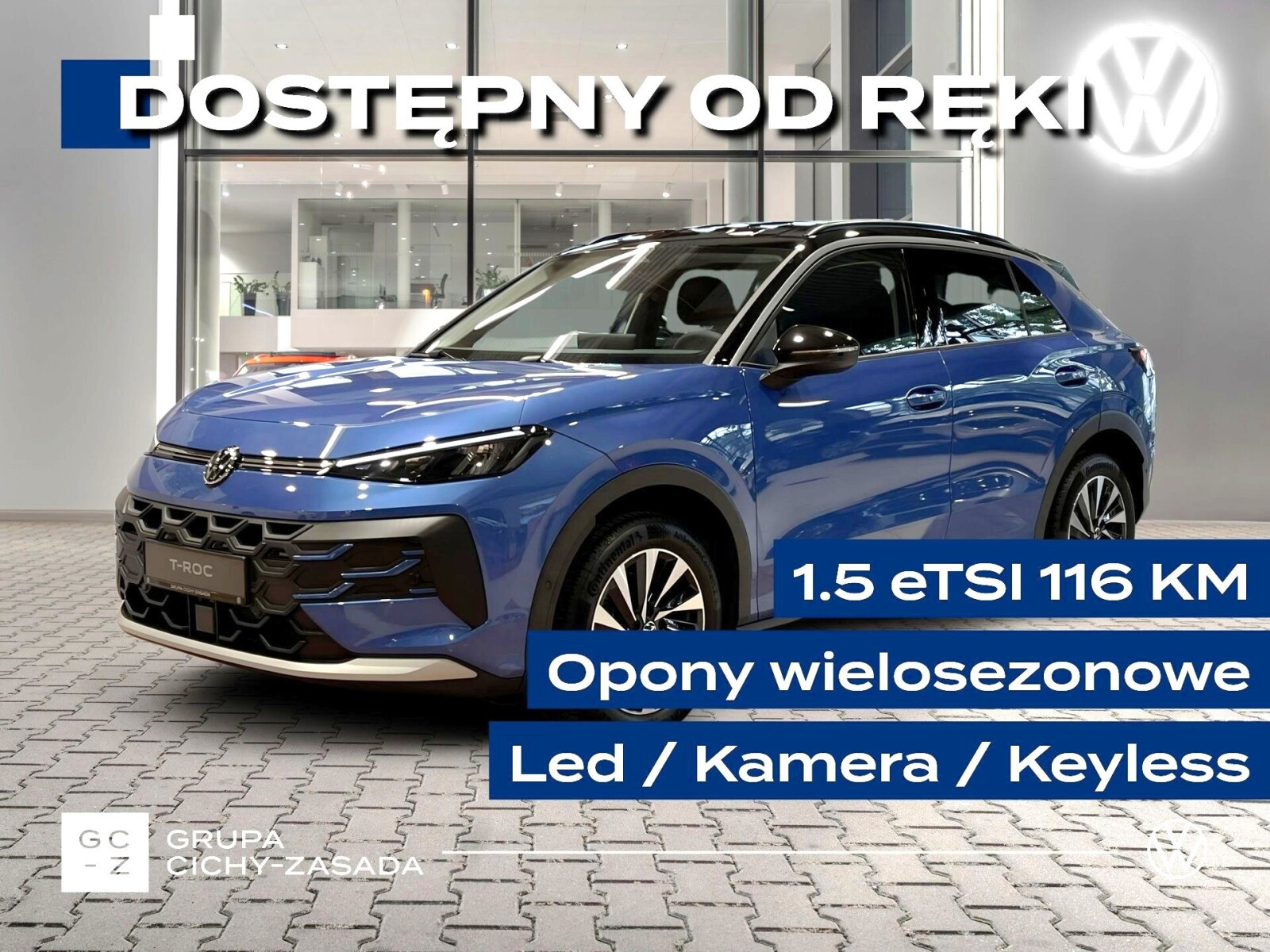 Life 1.5 eTSI 116 KM DSG 17'' Wielosezon Keyless Led Kamera APP ACC