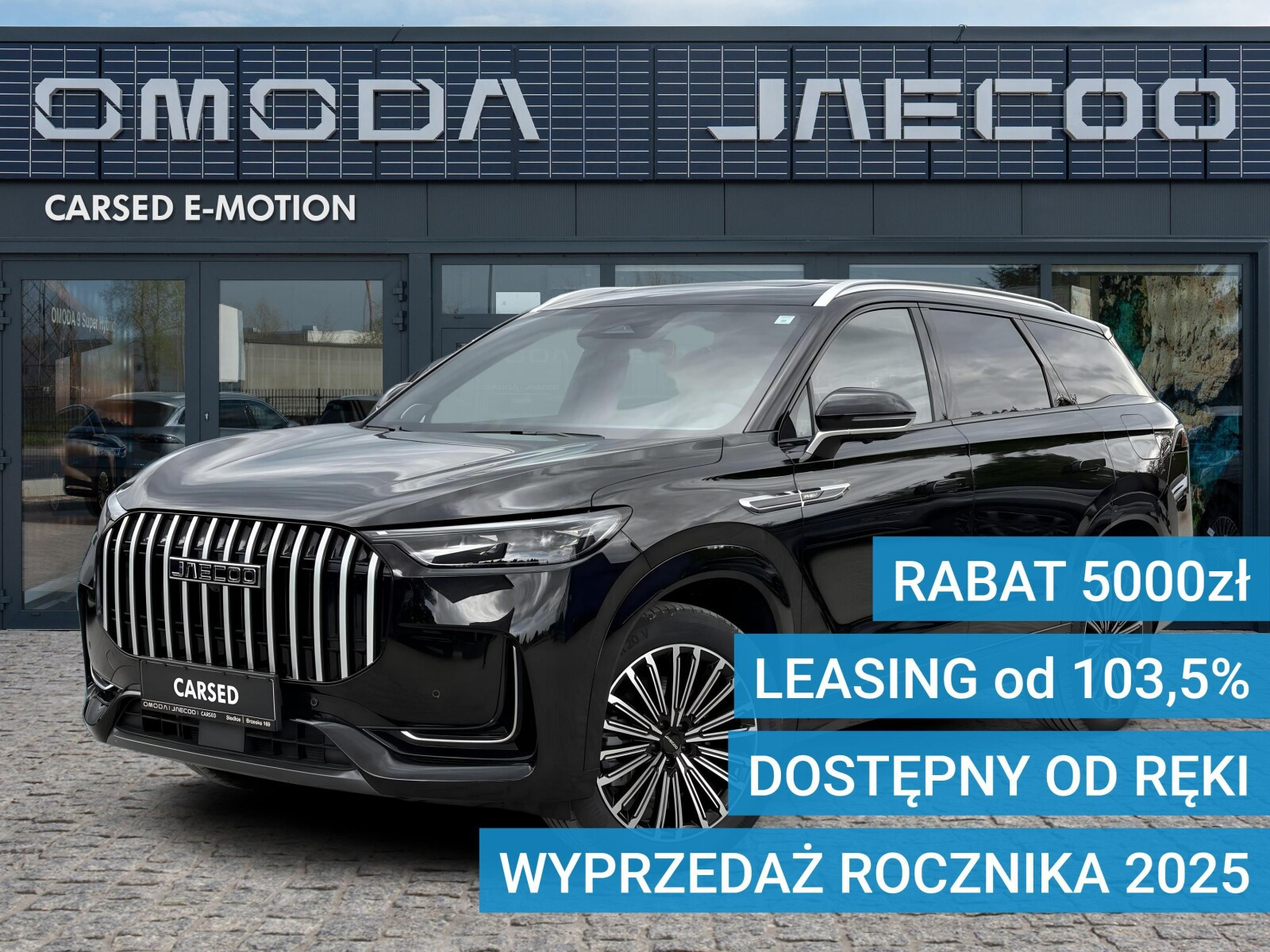 JAECOO 8 5os. Rocznik 2025 Dostępny od ręki OC/AC za 1 zł
