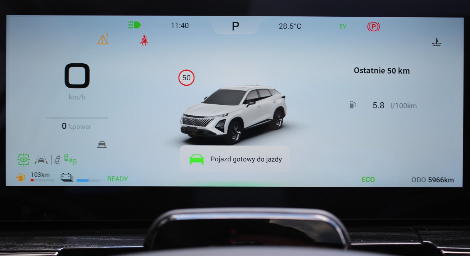 Okno dachowe, bez kluczykowy dostęp, oświetlenie wnętrza, kamera 360