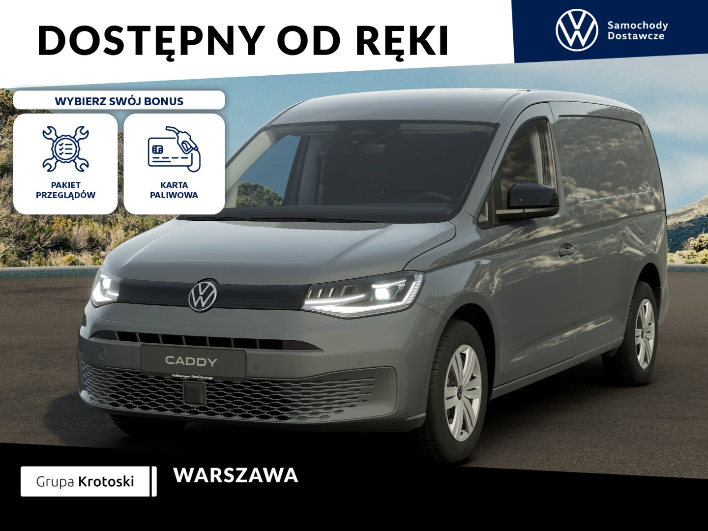 Maxi Cargo 1.5 l TSI EU6 116 KM automat DSG 7-biegowa Dostępny od Ręki